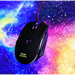 LED Gaming Mouse Mars Gaming Mars MM116 3200 dpi Black