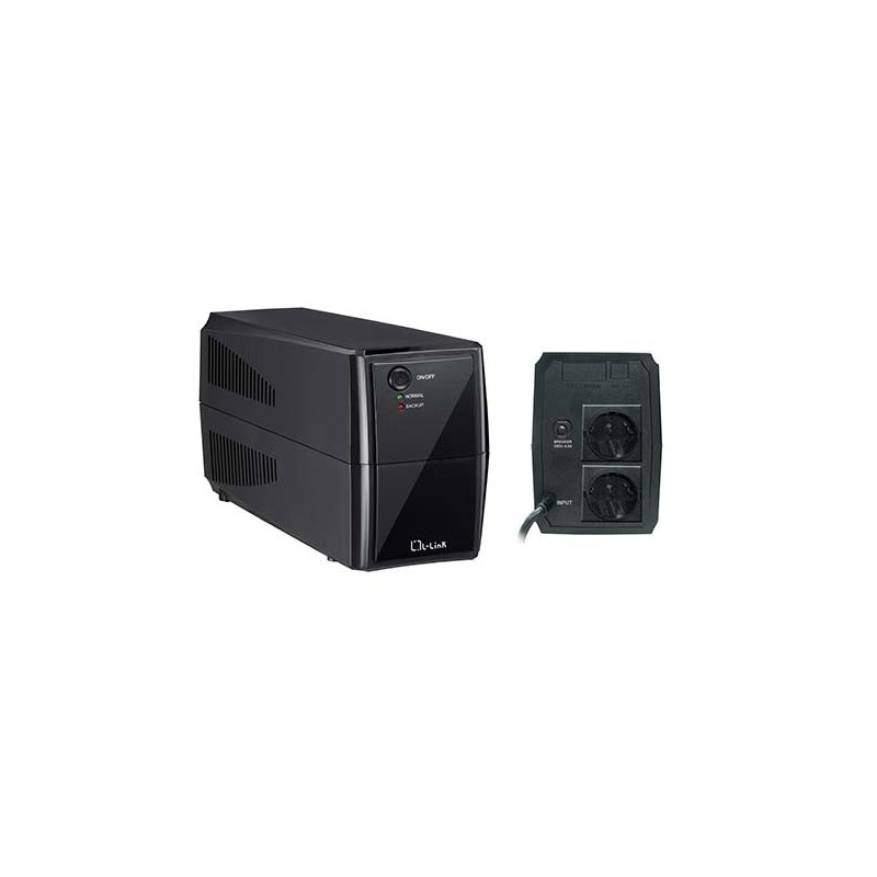 Offline UPS L-Link LL-1550N 550 VA 2 x Shucko Black