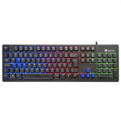 Gaming Keyboard NGS GKX-300 PLUG&PLAY USB LED Multicolor Black