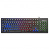 Gaming Keyboard NGS GKX-300 PLUG&PLAY USB LED Multicolor Black