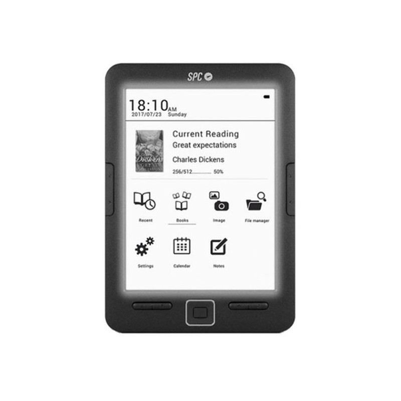 EBook SPC 5609N DICKENS LIGHT 6" E-INK 8 GB Black