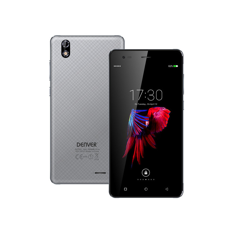Smartphone Denver Electronics SDQ-55024L 5,5" IPS Quad Core 16 GB 2 GB RAM 4G Grey
