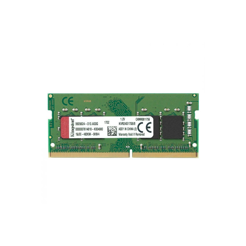 RAM Memory Kingston 8GB DDR4 2400MHz Module KVR24S17S8/8 8 GB DDR4 2400 MHz SO-DIMM