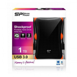 External Hard Drive Silicon Power SP010TBPHDA30S3K 1 TB 2.5" USB 3.1