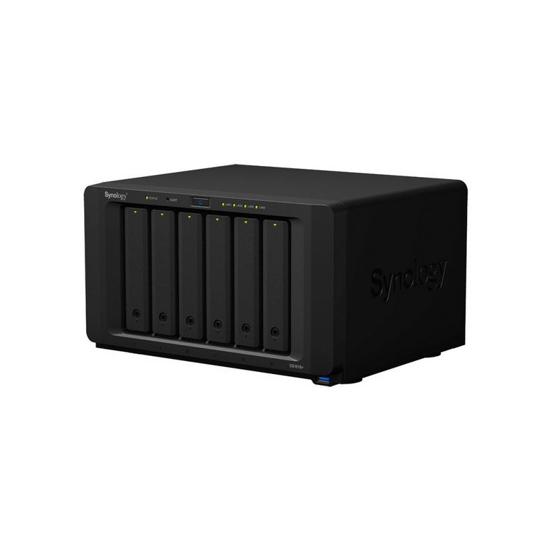 NAS Network Storage Synology DS1618+ 2,5"-3,5" SATA 72 TB Black