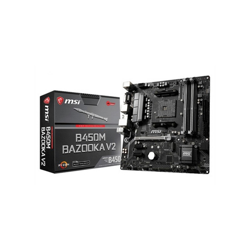 Gaming Motherboard MSI B450M BAZOOKA V2 mATX DDR4 AM4