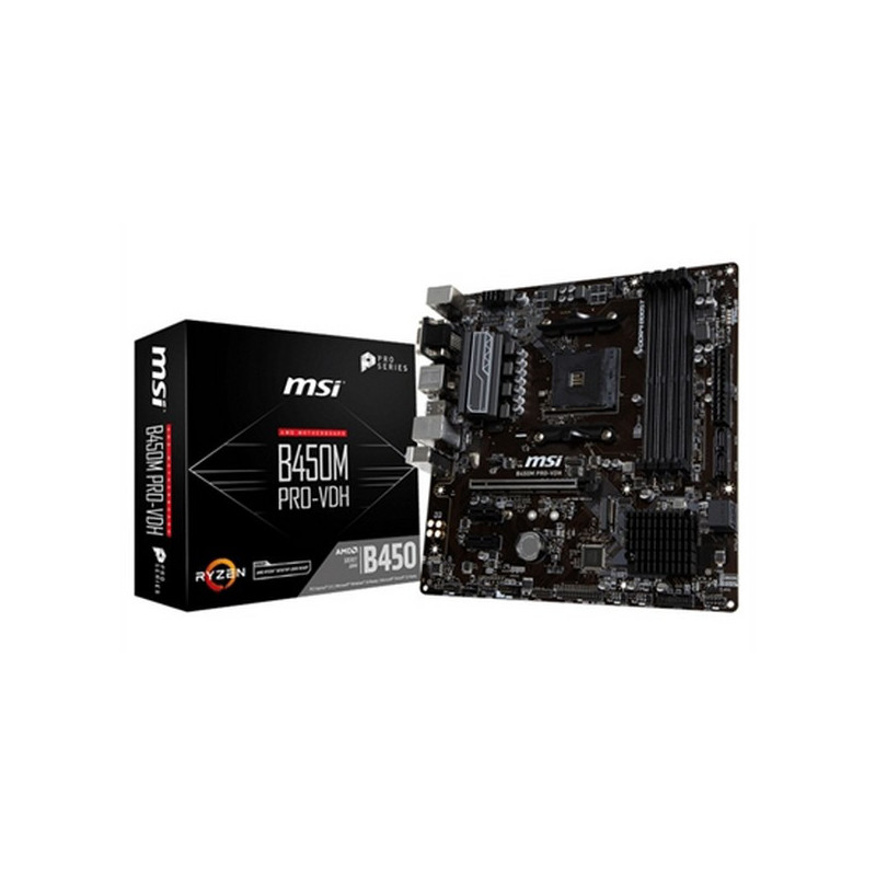 Gaming Motherboard MSI B450M PRO-VDH PLUS mATX DDR4 AM4