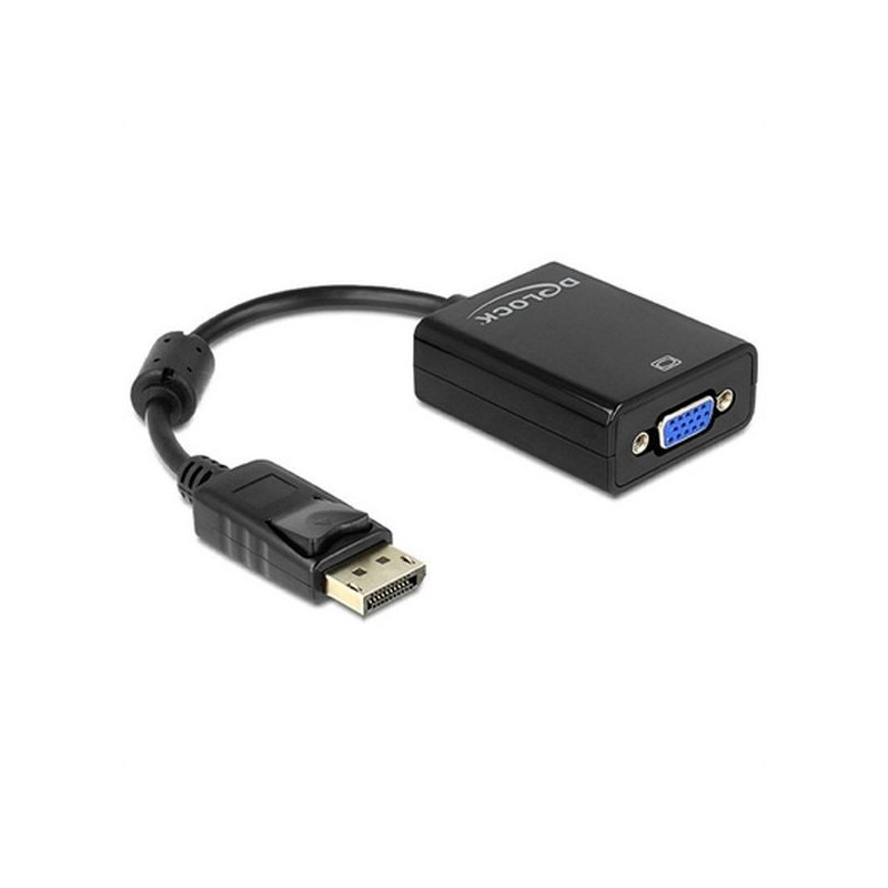 DisplayPort to VGA adapter DELOCK 61848 Black